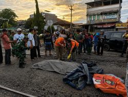 Lansia Tewas Tertabrak Kereta, Diduga Sengaja Masuk Rel