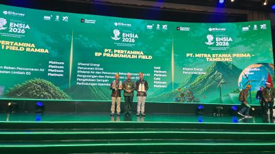 Pertamina EP Prabumulih Borong 6 Penghargaan ENSIA 2026, 4 Raih Platinum